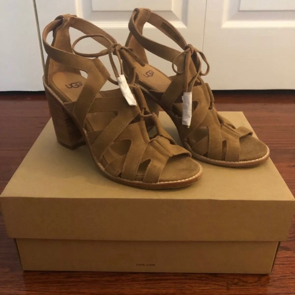 UGG Australia HARRIS Suede Strappy Sandal - 8